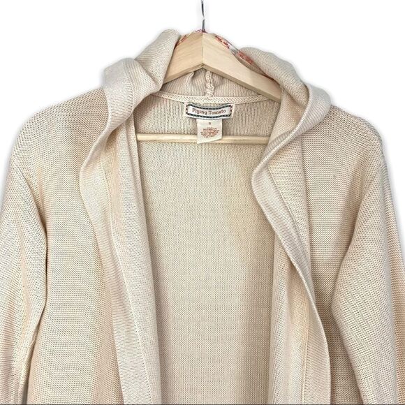 Flying Tomato Knit Hooded Southwestern Cardigan - Picture 2 of 7